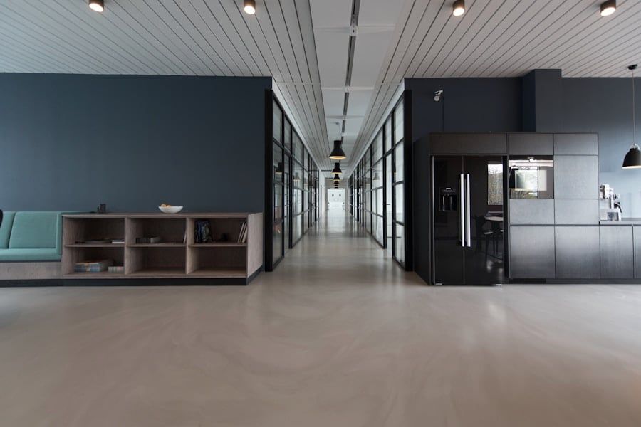 Modern agency workspace with natural light